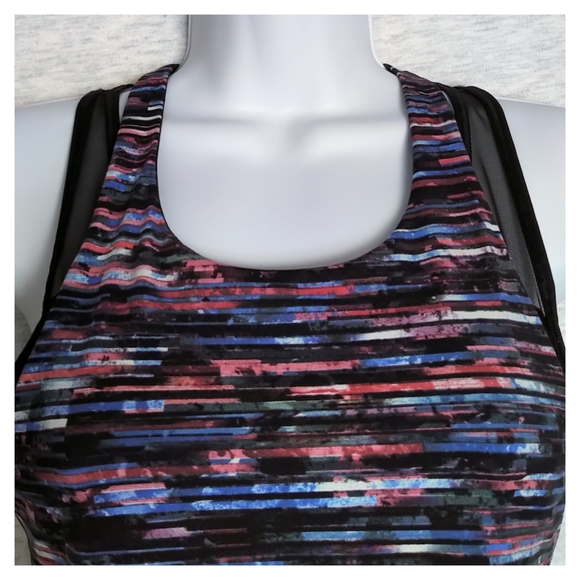 Lululemon Break Free Tank - Nulu - Hinshu Alpine White Multi / Black - Picture 4 of 10